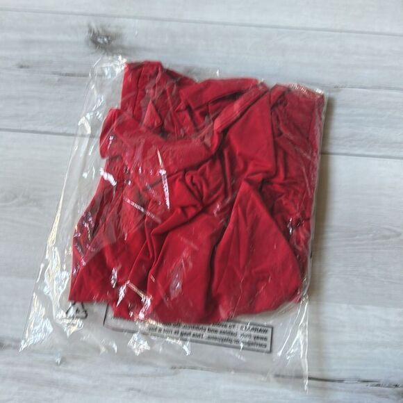 CHICOS Touch Of Cool Ruched Long Sleeve Top RED Sz 1 NWT in‎ packaging - Picture 7 of 7